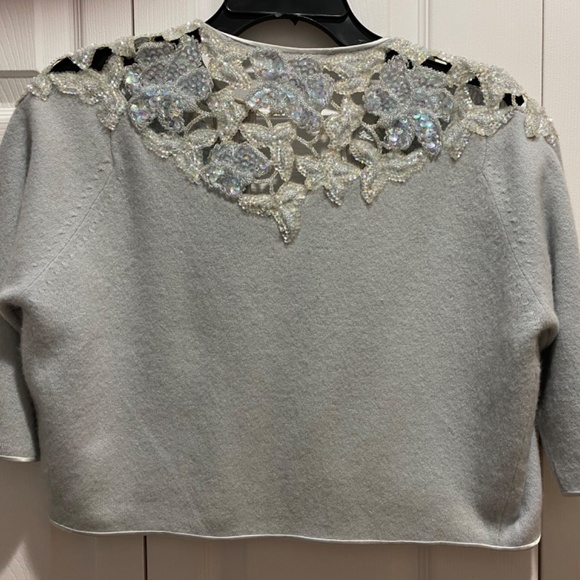 Elegant, Dressy Beaded Sweater - Picture 2 of 8